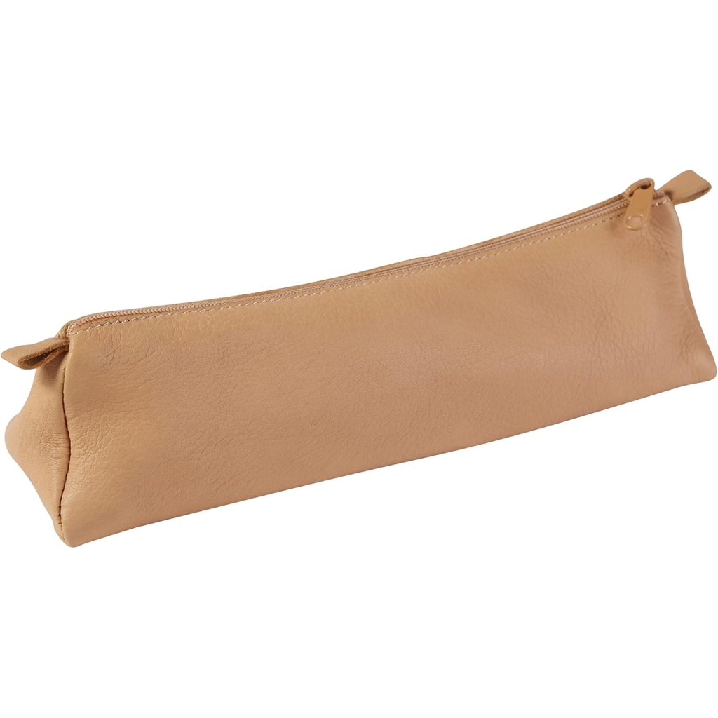 Trousse Triangulaire en Cuir d'Agneau Clairefontaine