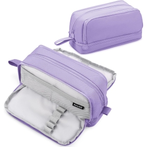Trousse à Crayons Extensible 4 Compartiments - Violet Clair