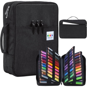 Trousse à Crayons Grande Capacité – Noir Imperméable