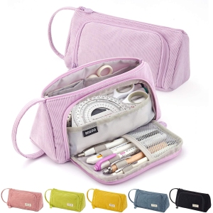 Trousse à Crayons Multifonctionnelle Violet Clair