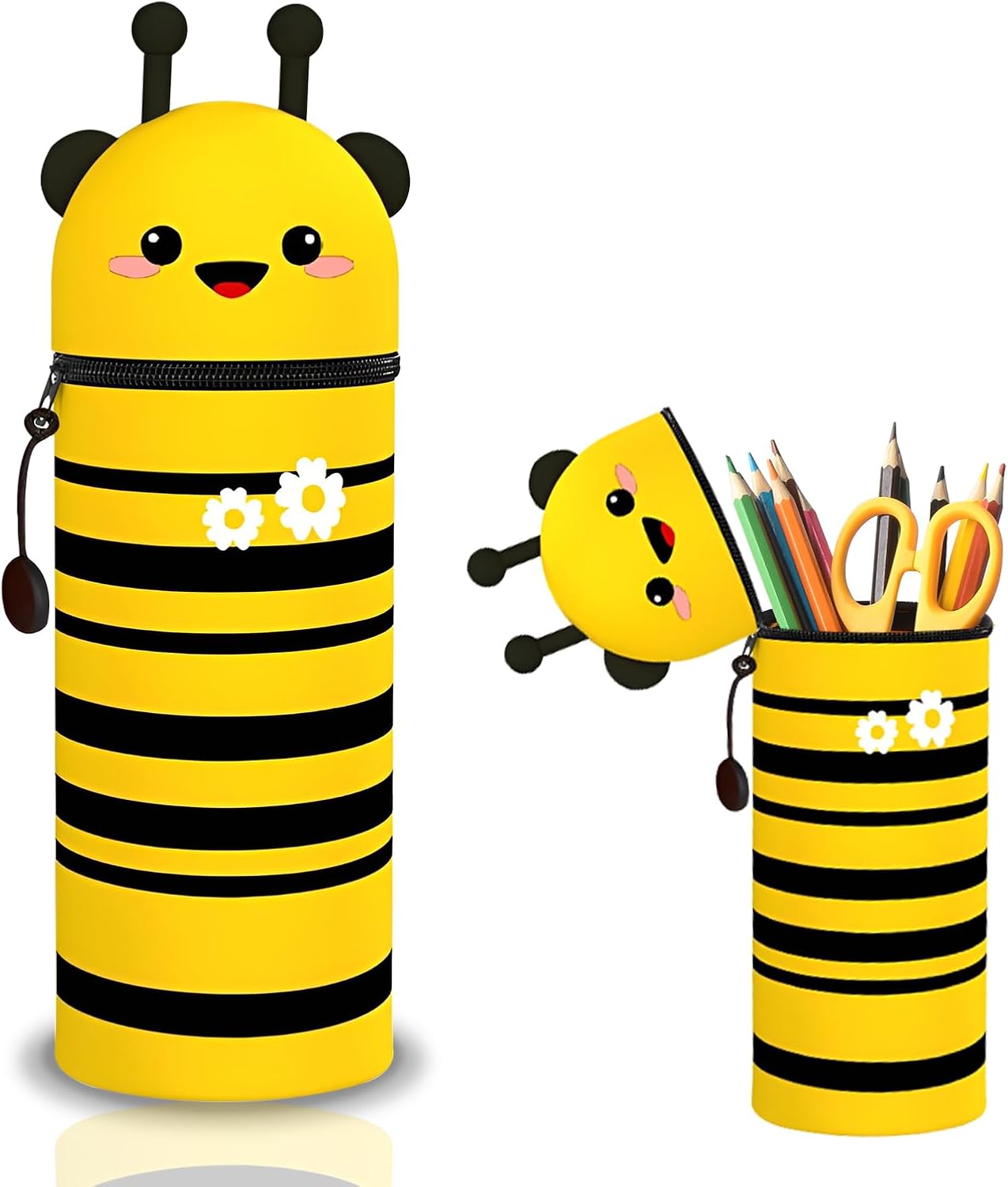 Trousse à Crayons Silicone 2 en 1 - Scolaire