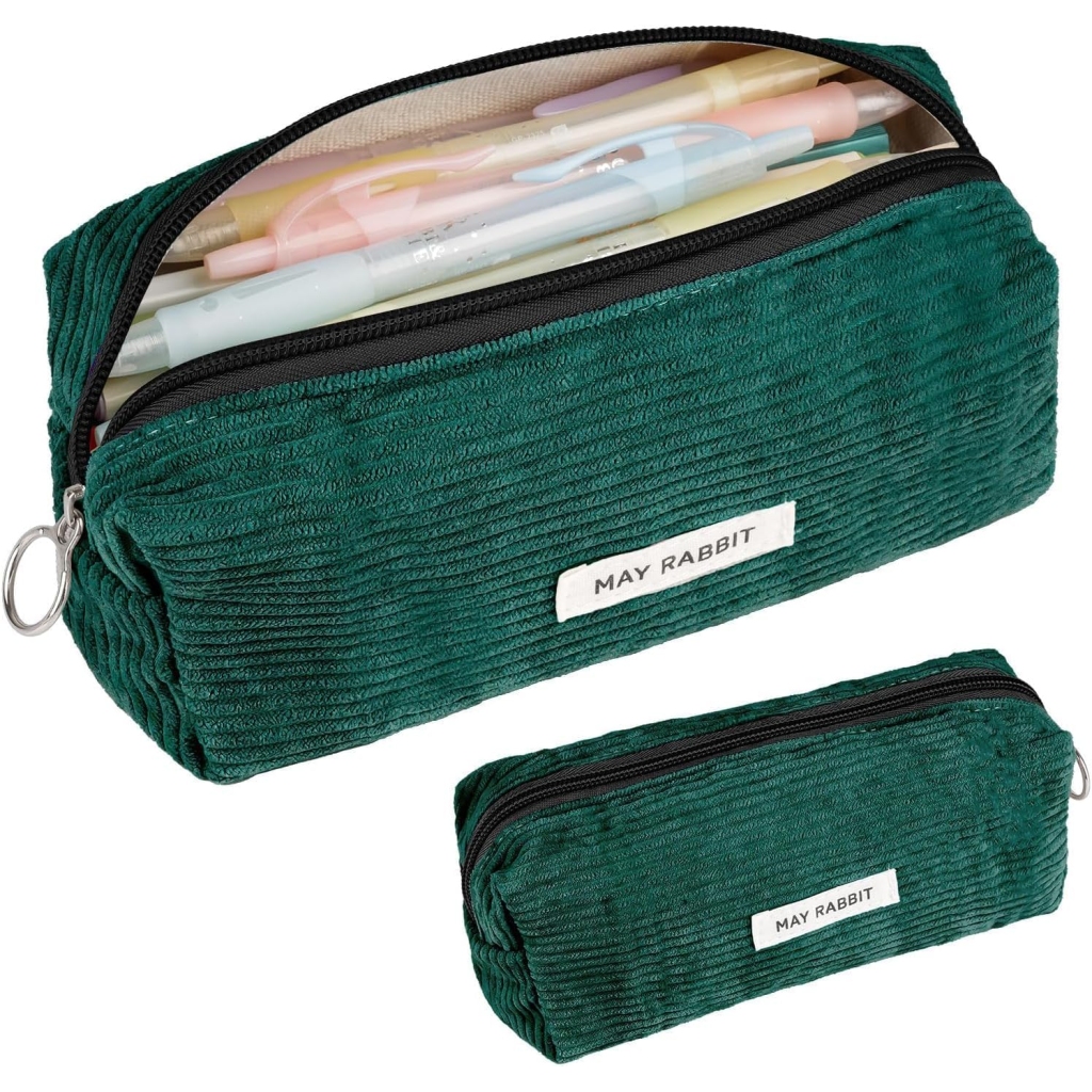 Trousse à Crayons Vert Foncé Élégante