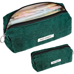 Trousse à Crayons Vert Foncé Élégante