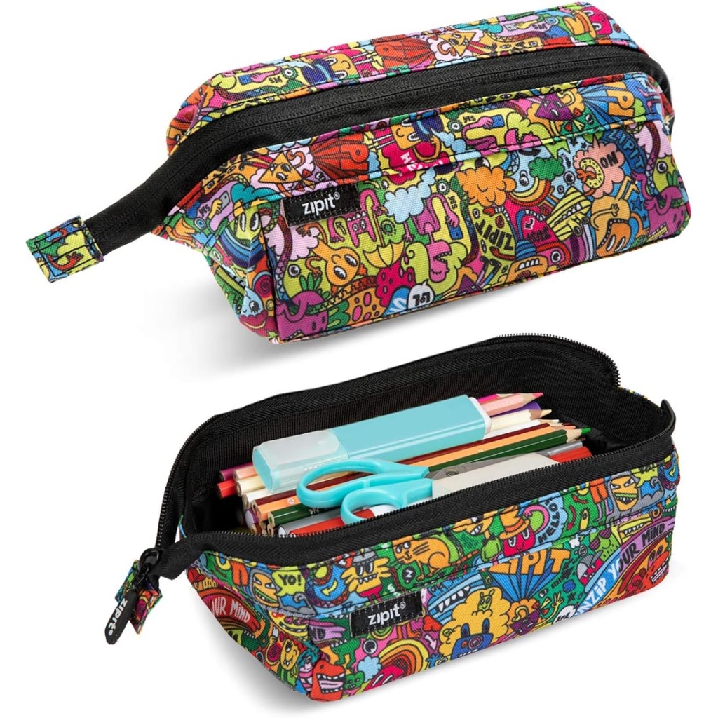 Trousse à Crayons ZIPIT Lenny - Grande Capacité