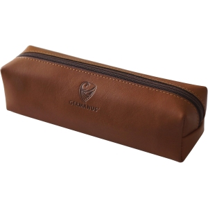 Trousse à Crayons en Cuir Brun GERMANUS