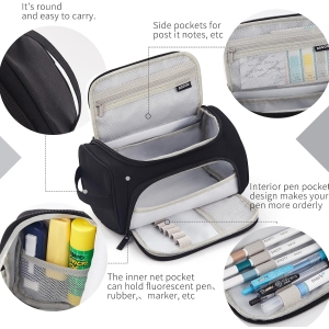 Trousse de Rangement Grande Capacité - Noir