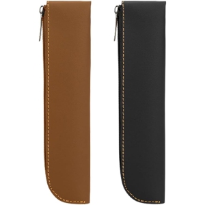 Trousse en Cuir Minimaliste - Lot de 2 pour Stylos