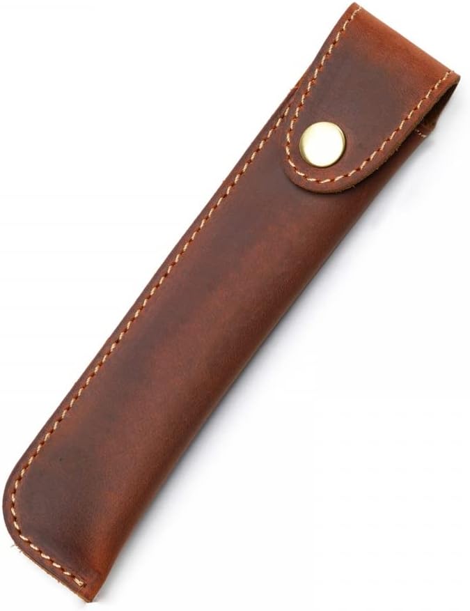 Trousse en Cuir avec Fermeture Métallique