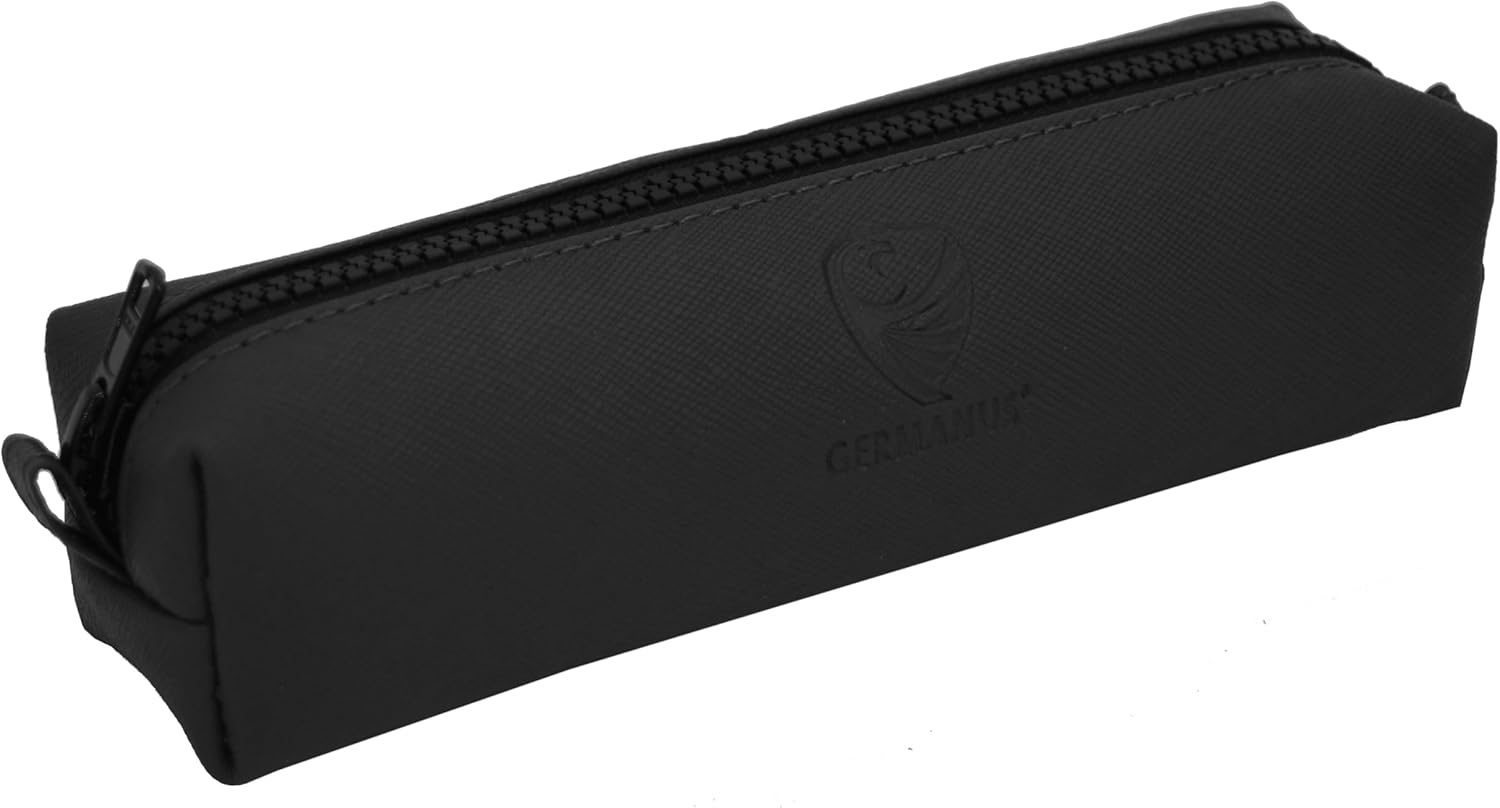 Trousse en Cuir pour Stylos - Compact Noir