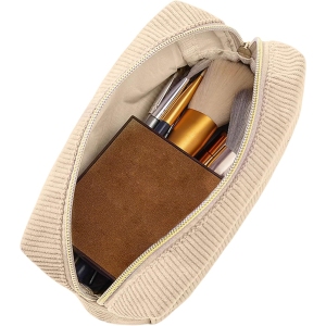 Trousse en Velours Côtelé – École et Maquillage
