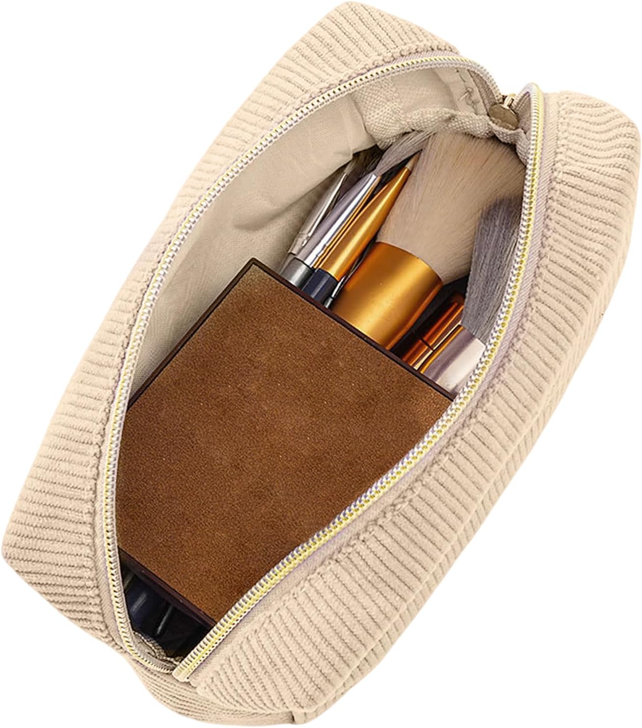 Trousse en Velours Côtelé - École et Maquillage