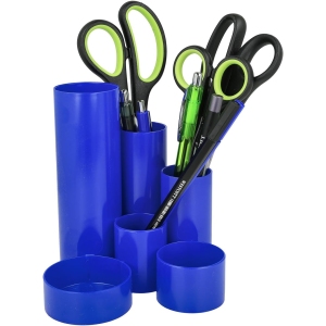 Westcott Porte-Crayons Bleu à 6 Compartiments