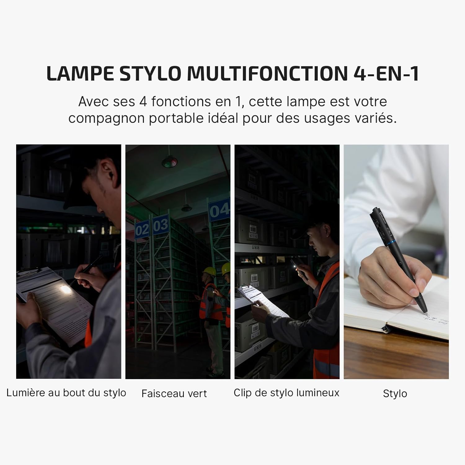 OLIGHT Open 3 : Stylo EDC Multifonction 4 en 1 – Image 2