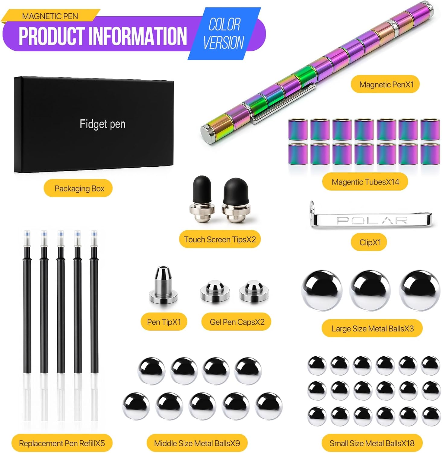 Stylo Magnétique Fidget : Cadeau Original – Image 2