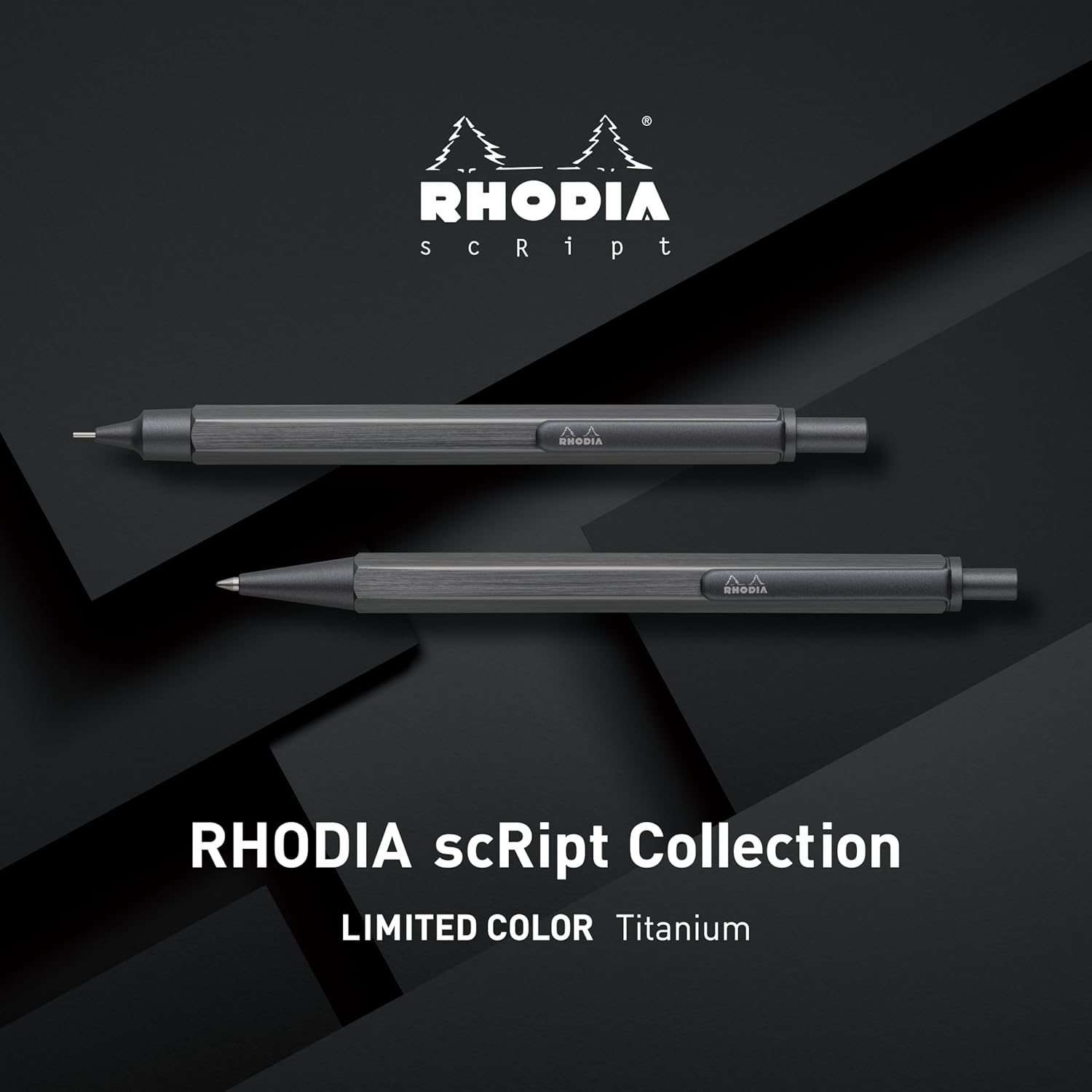 Stylo-bille Rhodia 9372C Aluminium Brossé - Titane – Image 2