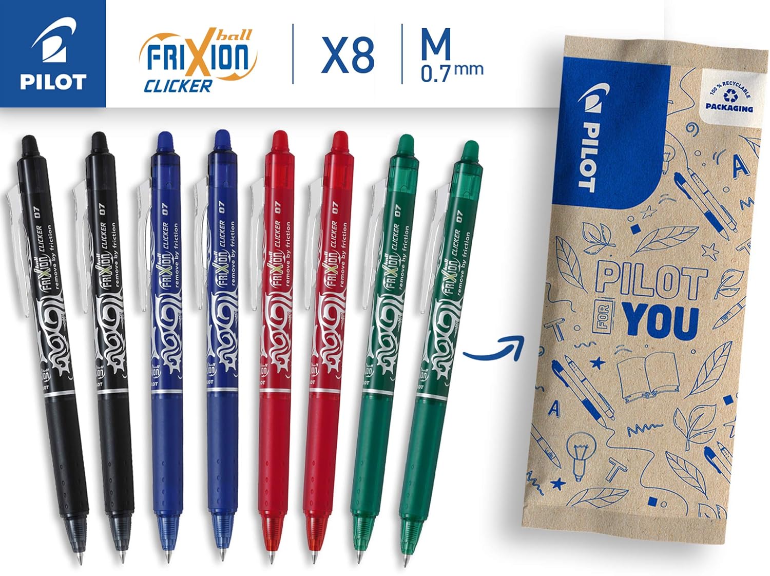Stylos Frixion Ball Clicker - Lot de 8 – Image 2