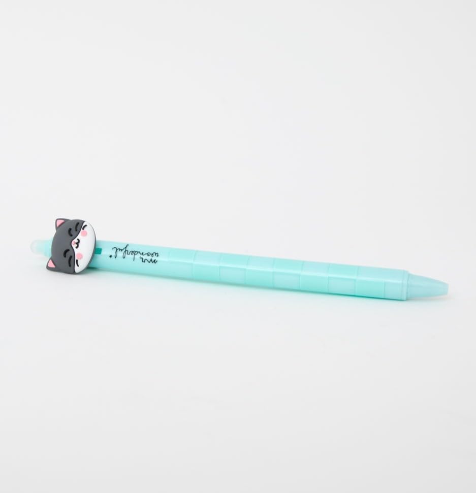 Stylo Effaçable Bo-Bo Cat - Encre Bleue – Image 3