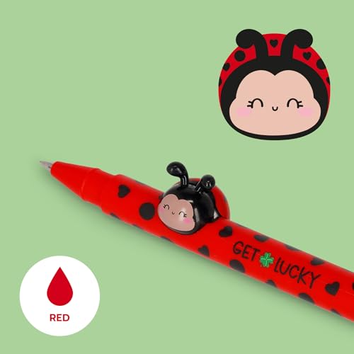 Stylo Gel Lovely Friends Ladybug Legami - Encre Rouge – Image 2