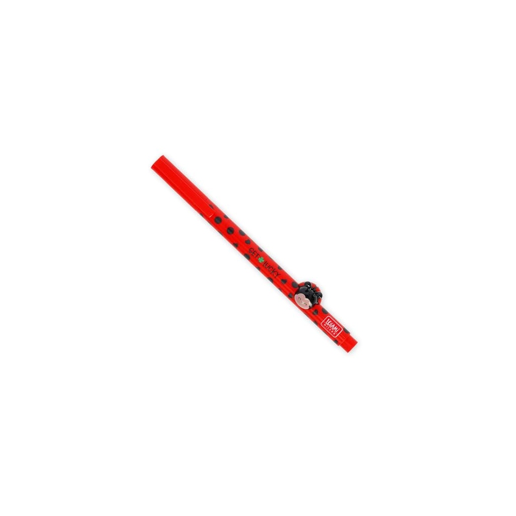 Stylo Gel Lovely Friends Ladybug Legami - Encre Rouge
