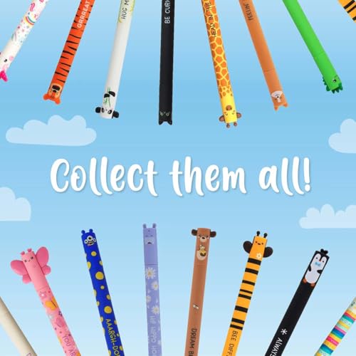 Lot de 15 Stylos Gel Effaçables Legami - Motifs Animaux – Image 7