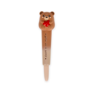 Stylo Gel Anti-Stress Teddy Bear Legami - Encre Noire