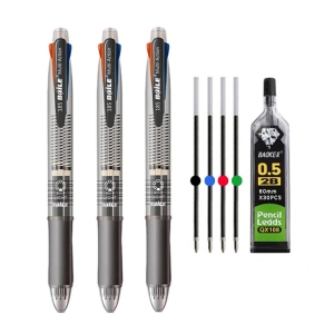Lot de 3 Stylos à Bille 5 en 1 Rétractables MROOFUL - Multicolore