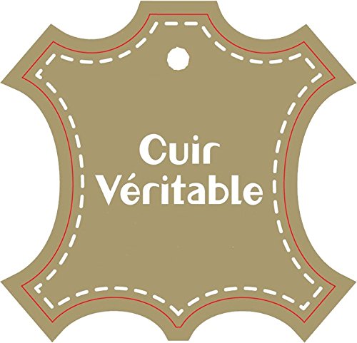 Fourre-Tout Rond Gris en Cuir 22x6 cm – Image 2