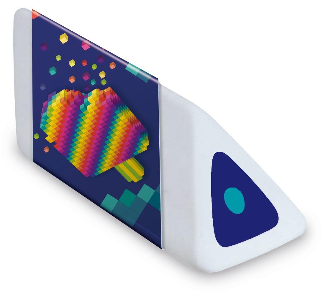 Lot de 3 Gommes Pyramides Pixel Party Maped - Précision et Confort – Image 2