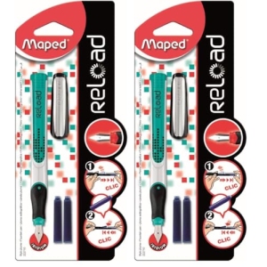 Stylo Plume Reload Garçon Maped - Lot de 2