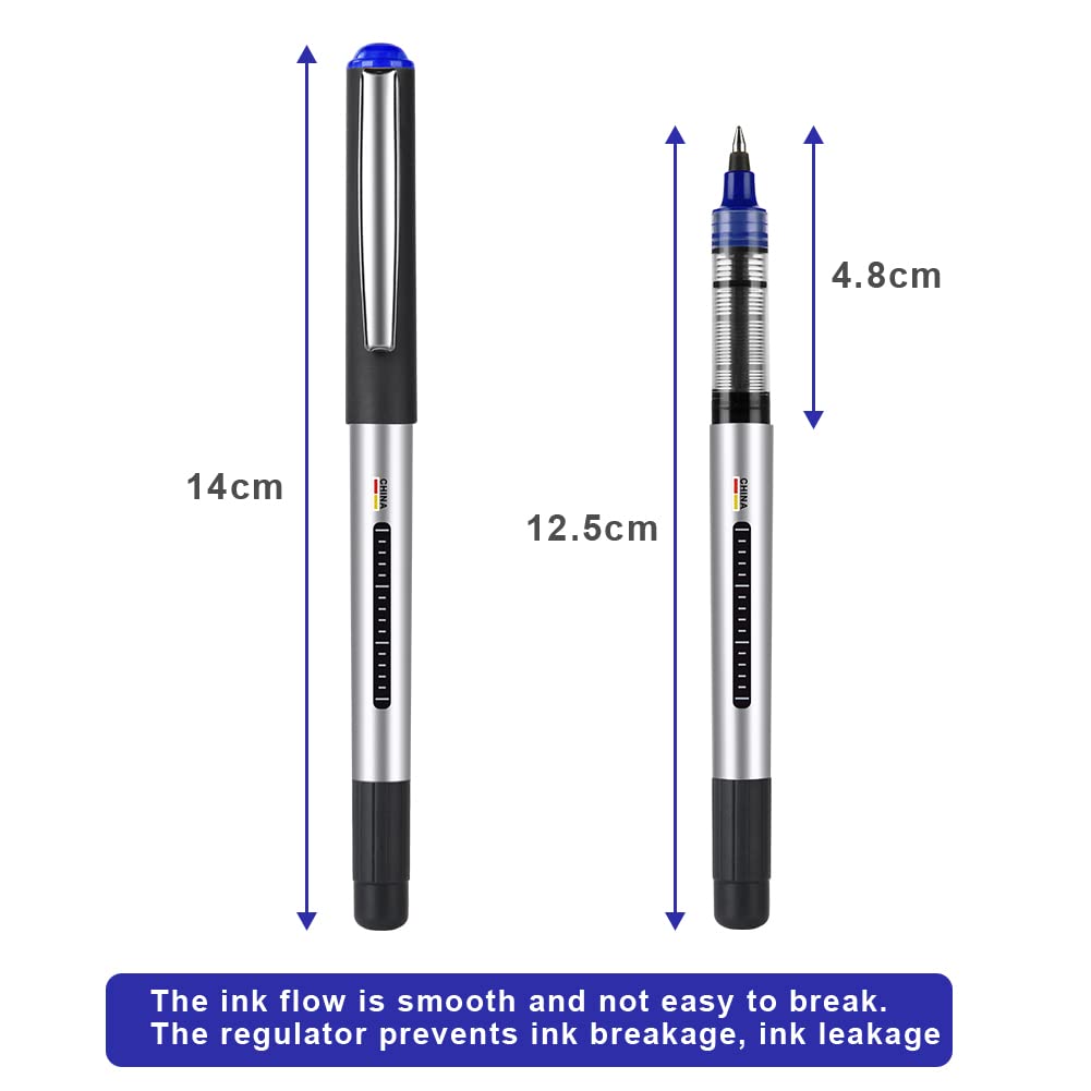 Stylo Roller Encre Gel OFFCUP 0.5mm Pointe Extra-Fine - Lot de 10 – Image 2