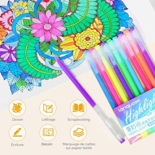 Lot de 168 Stylos Gel Couleurs Laconile - Paillette, Pastel, Métallique et Néon – Image 4
