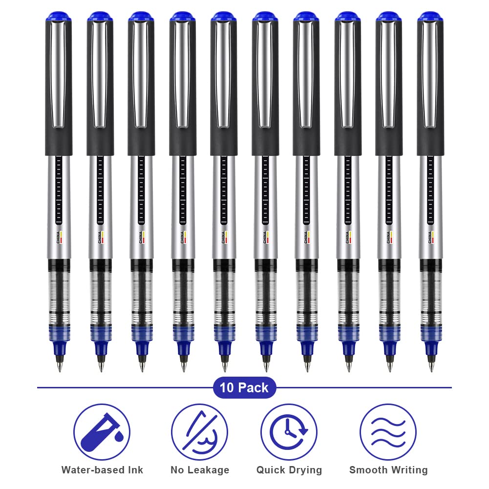 Stylo Roller Encre Gel OFFCUP 0.5mm Pointe Extra-Fine - Lot de 10 – Image 4
