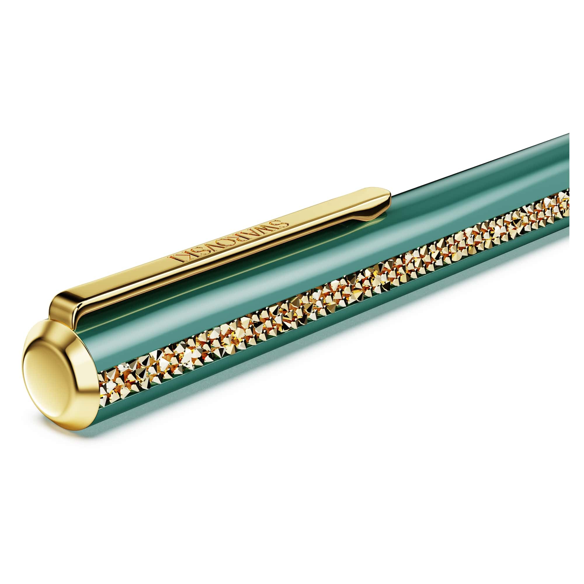 Stylo Bille Crystal Shimmer Glide Swarovski - Vert Laqué Or – Image 4
