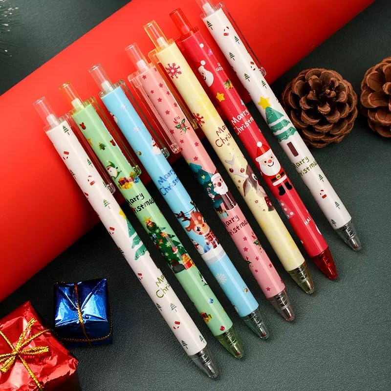 Stylos Bille Rétractables Gel Noir - Noël – Image 4