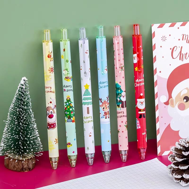 Stylos Bille Rétractables Gel Noir - Noël – Image 6