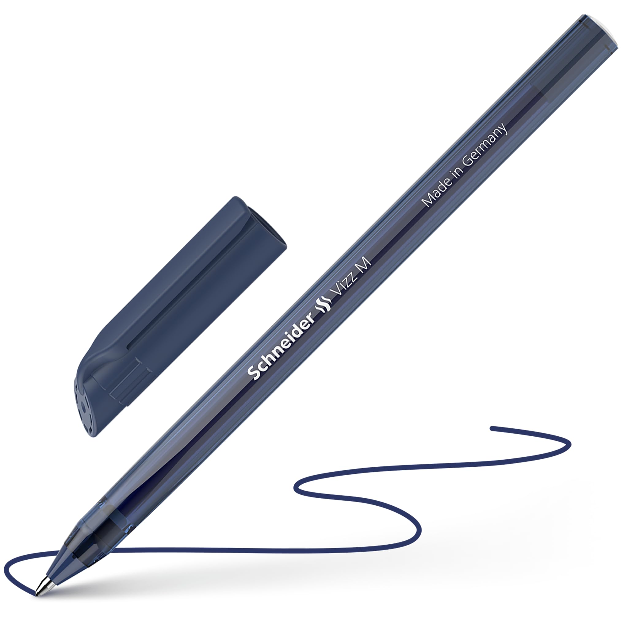 Stylo Bille Vizz 102223 Schneider - Lot de 10, Bleu Nuit – Image 4