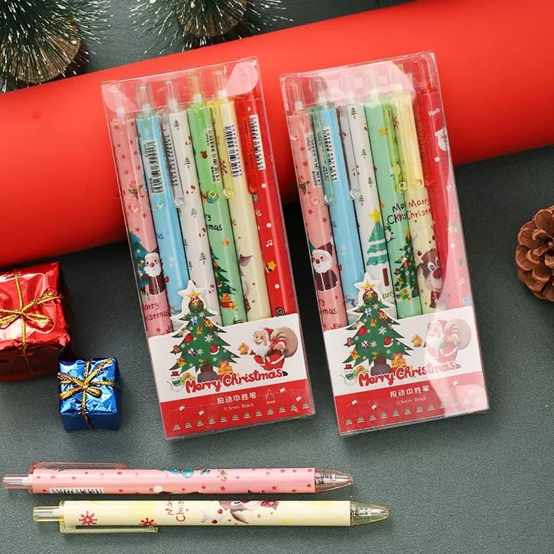 Stylos Bille Rétractables Gel Noir - Noël – Image 2