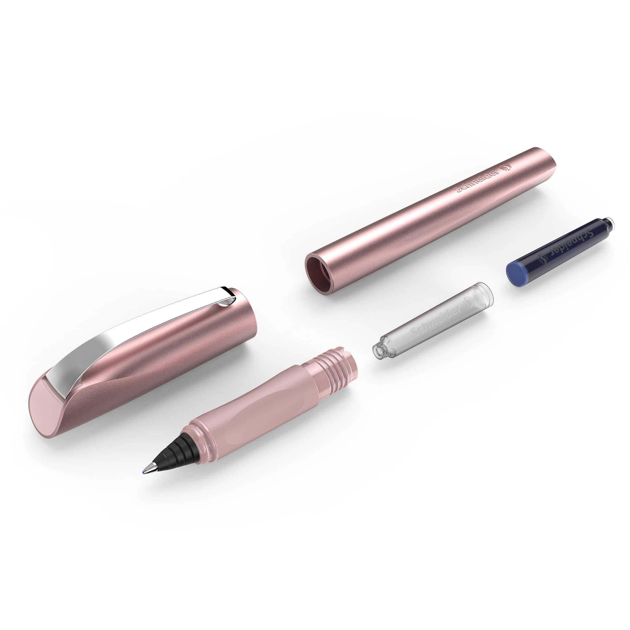 Stylo Roller Schneider Ceod Shiny Rose Poudré - Droitiers & Gauchers – Image 5