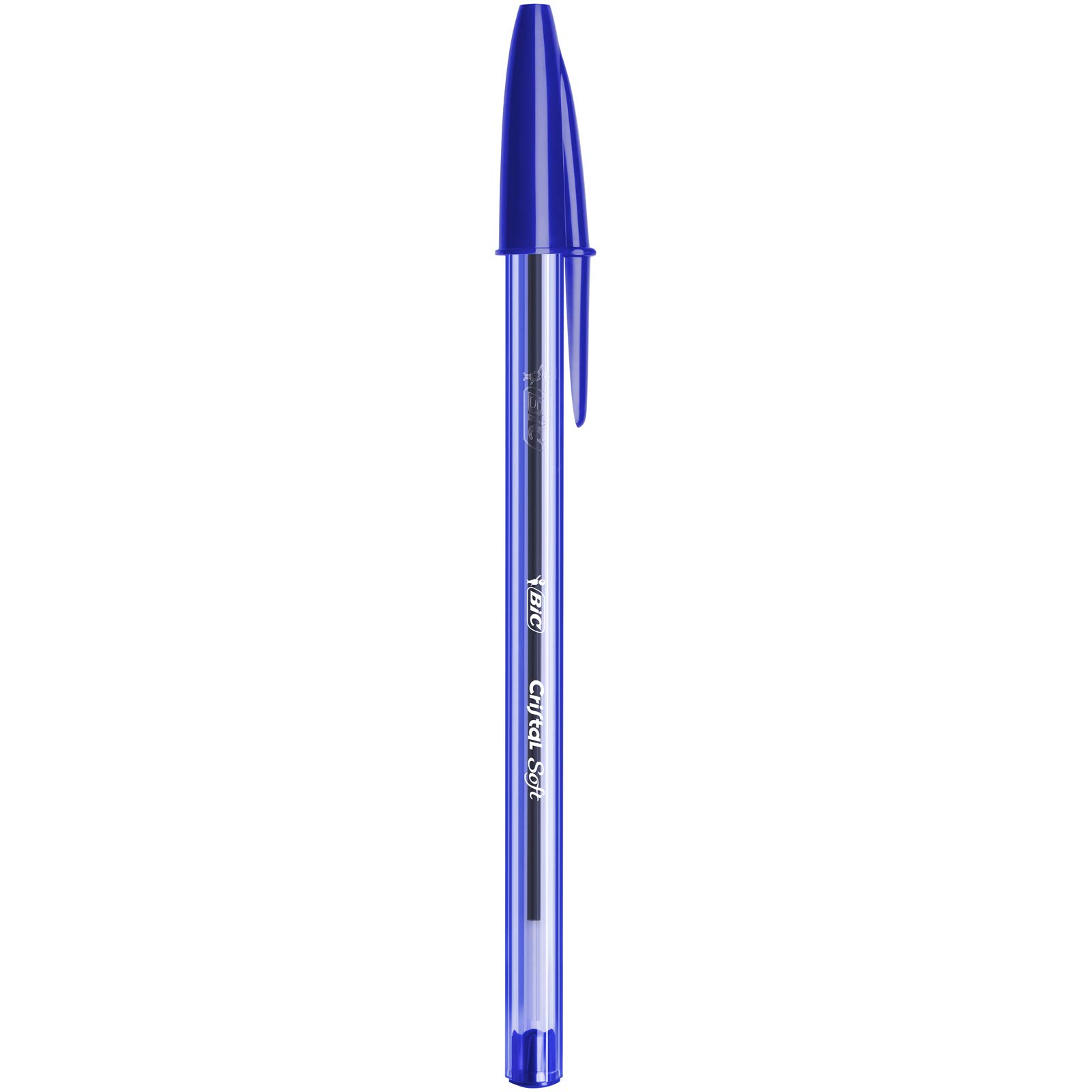 Stylo Bille Cristal Soft BIC - Pointe Moyenne 1,2 mm - Bleu, Pochette de 10 – Image 2
