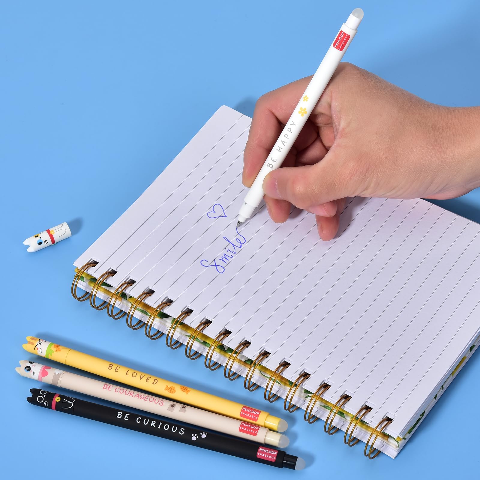 Lot de 4 Stylos Effaçables Pointe 0,7 mm pour Enfants – Image 3