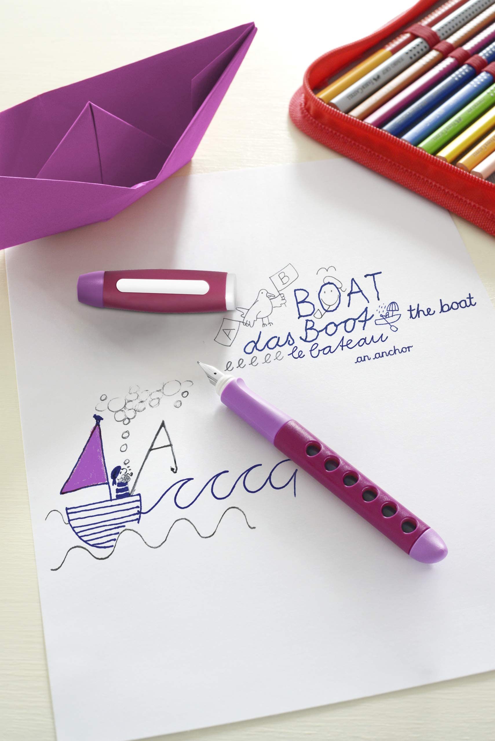 Stylo Plume Scolaire Scribolino Faber-Castell pour Droitiers - Plume A – Image 6