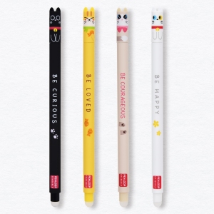 Lot de 4 Stylos Effaçables Pointe 0,7 mm pour Enfants