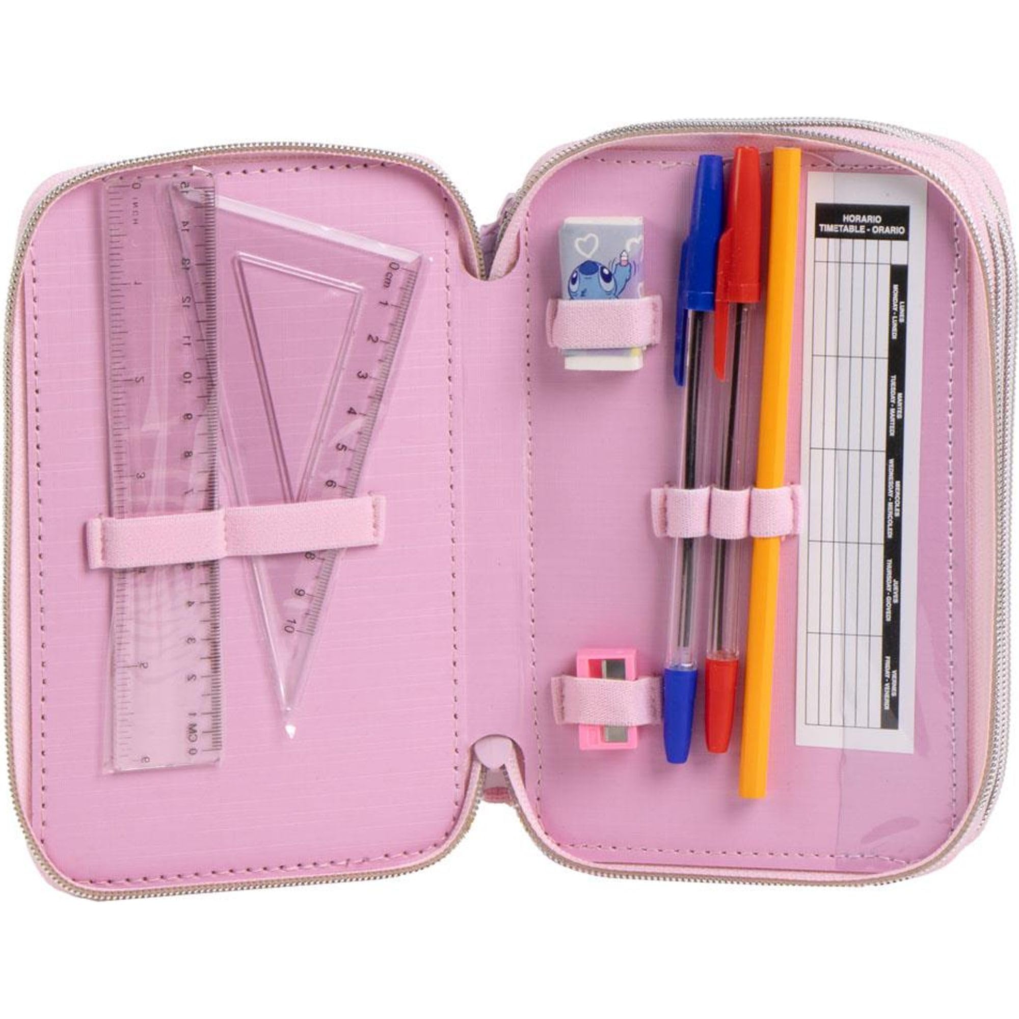 Trousse Scolaire Stitch Disney avec Accessoires Giotto - Cerdá – Image 3