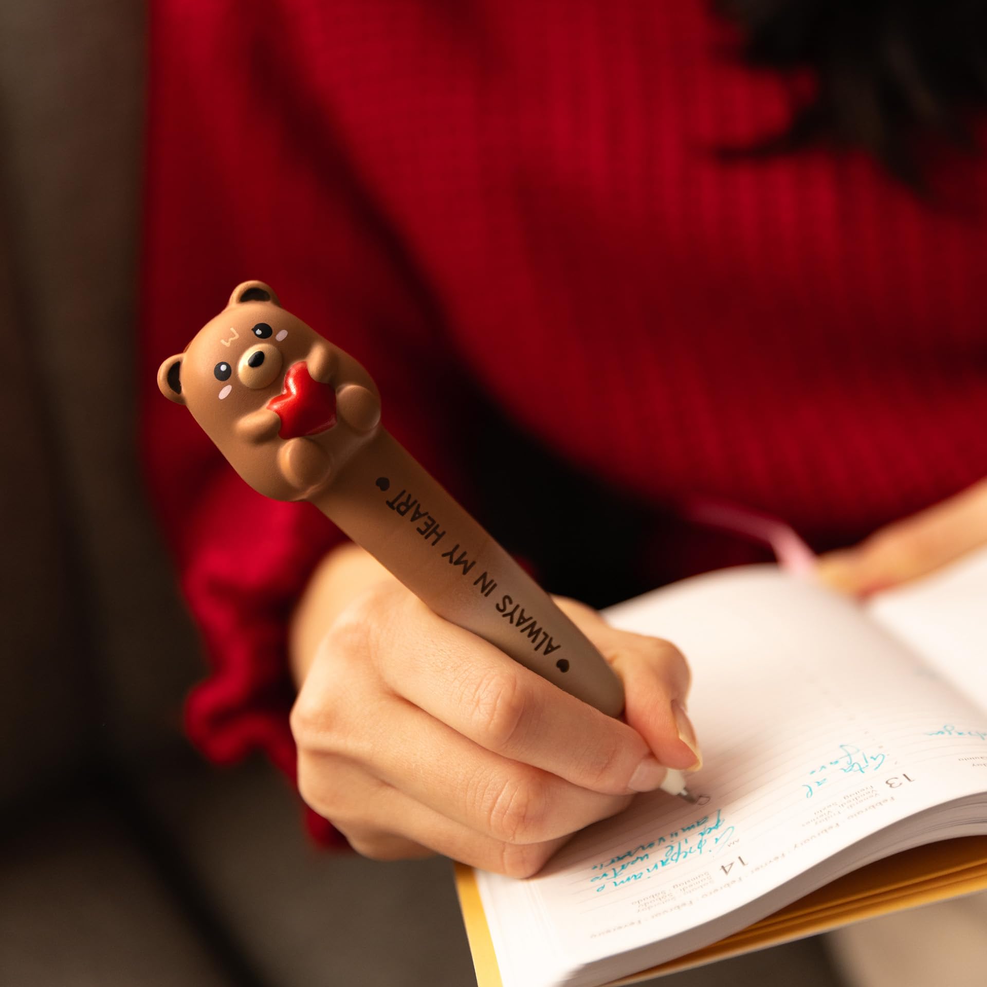 Stylo Gel Anti-Stress Teddy Bear Legami - Encre Noire – Image 4
