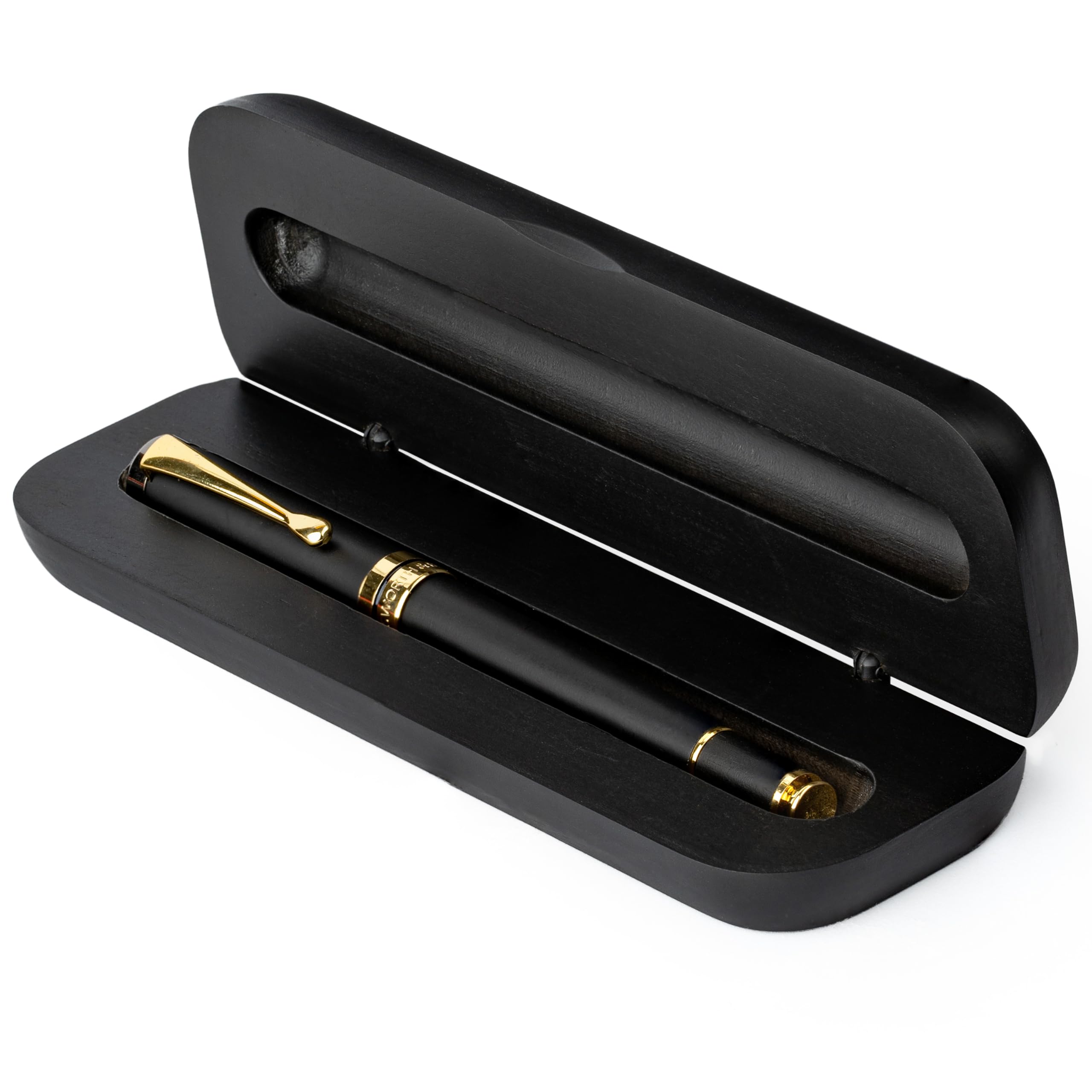 Stylo Roller Luxe Wordsworth and Black Bambou Bois Noir