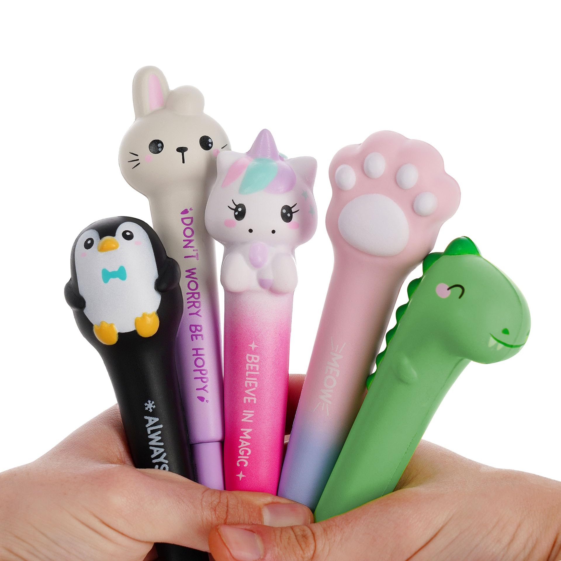 Stylo Gel Anti-Stress Squeezies Licorne Legami - Détente et Concentration – Image 3