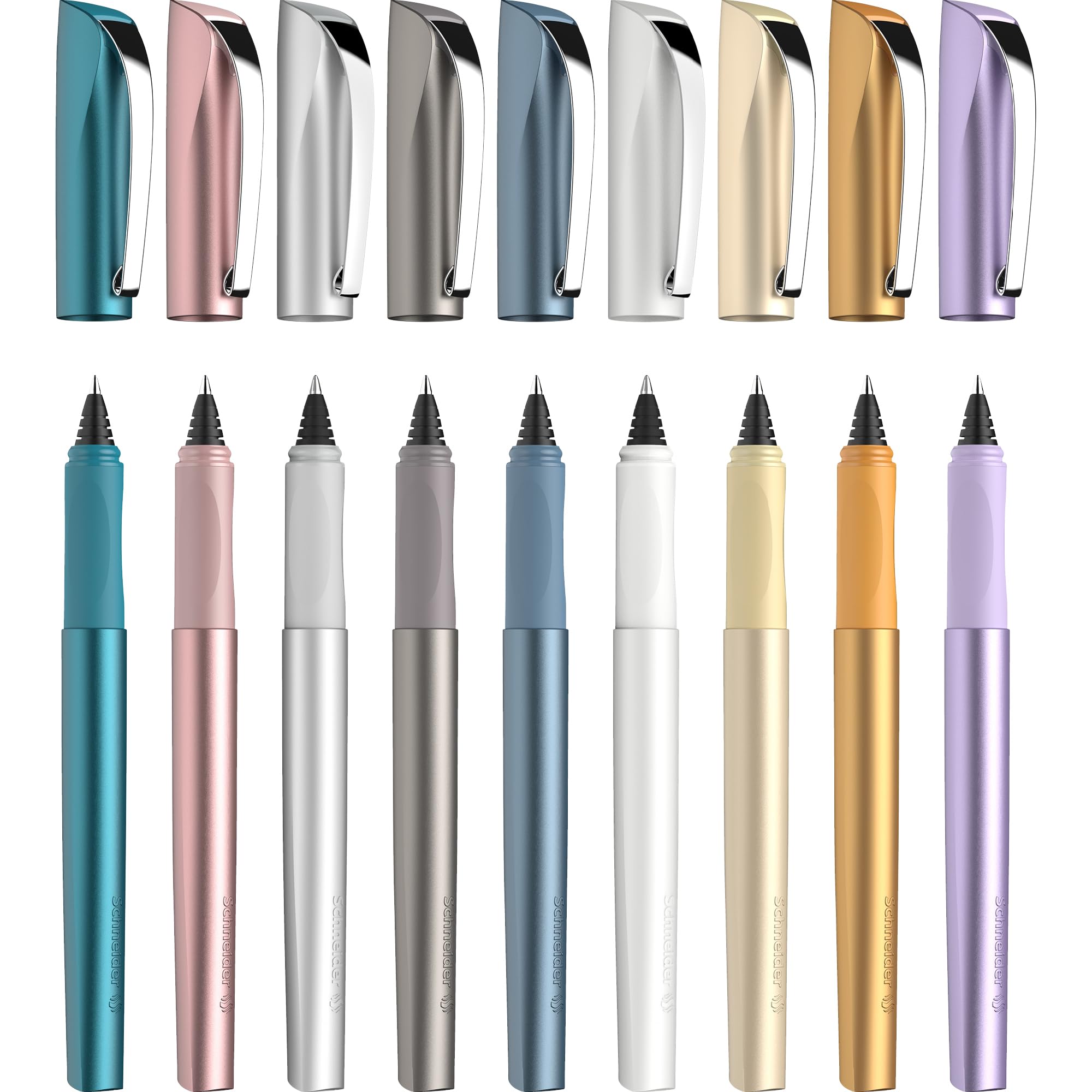 Stylo Roller Schneider Ceod Shiny Rose Poudré - Droitiers & Gauchers – Image 2