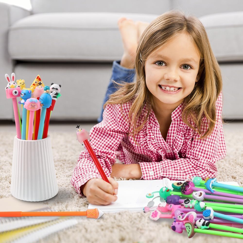 30 Stylos Gel Kawaii Moxiewell avec Motifs Cartoon - Cadeau Anniversaire Enfants – Image 5