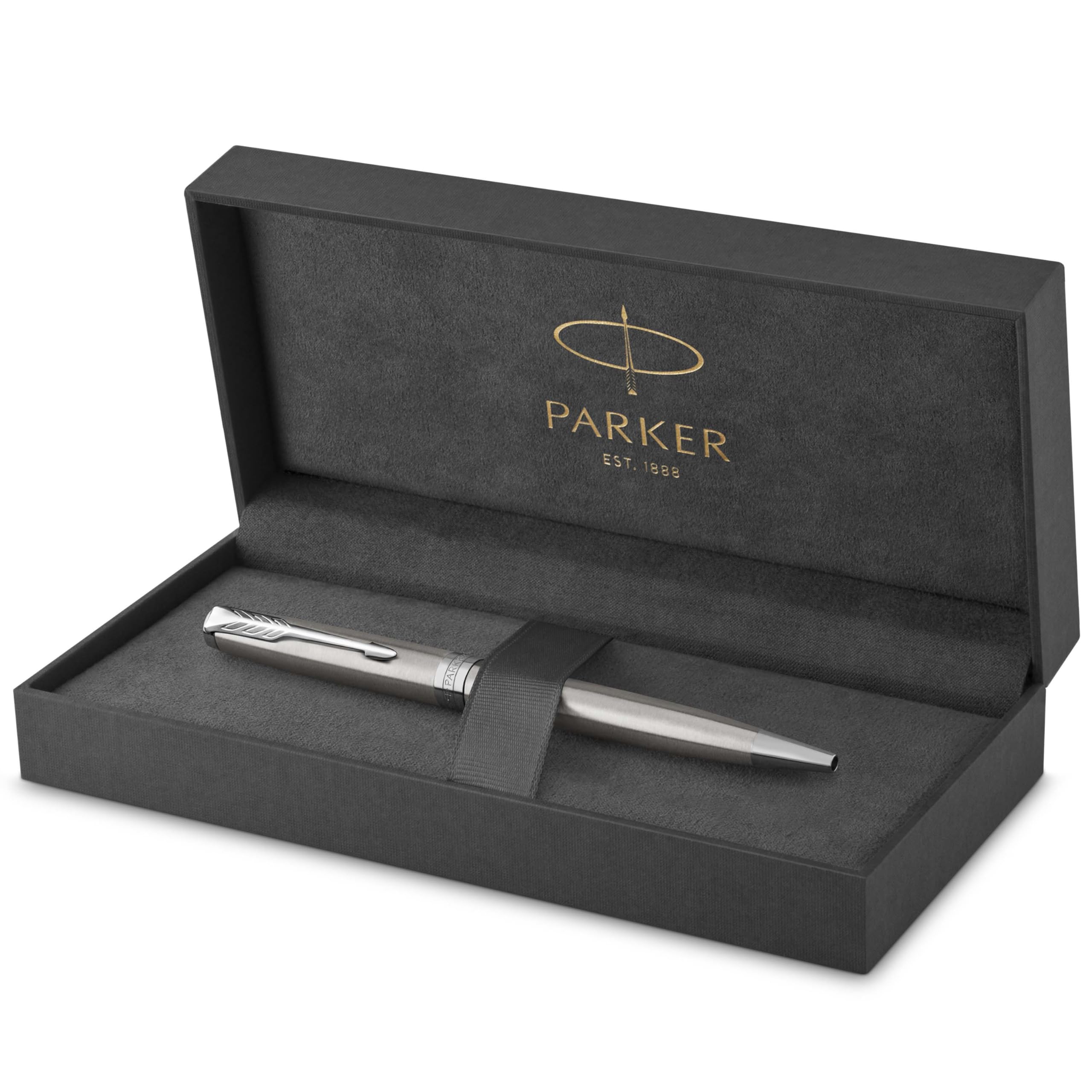 Stylo Bille Parker Sonnet Acier Inoxydable Palladium - Coffret Cadeau