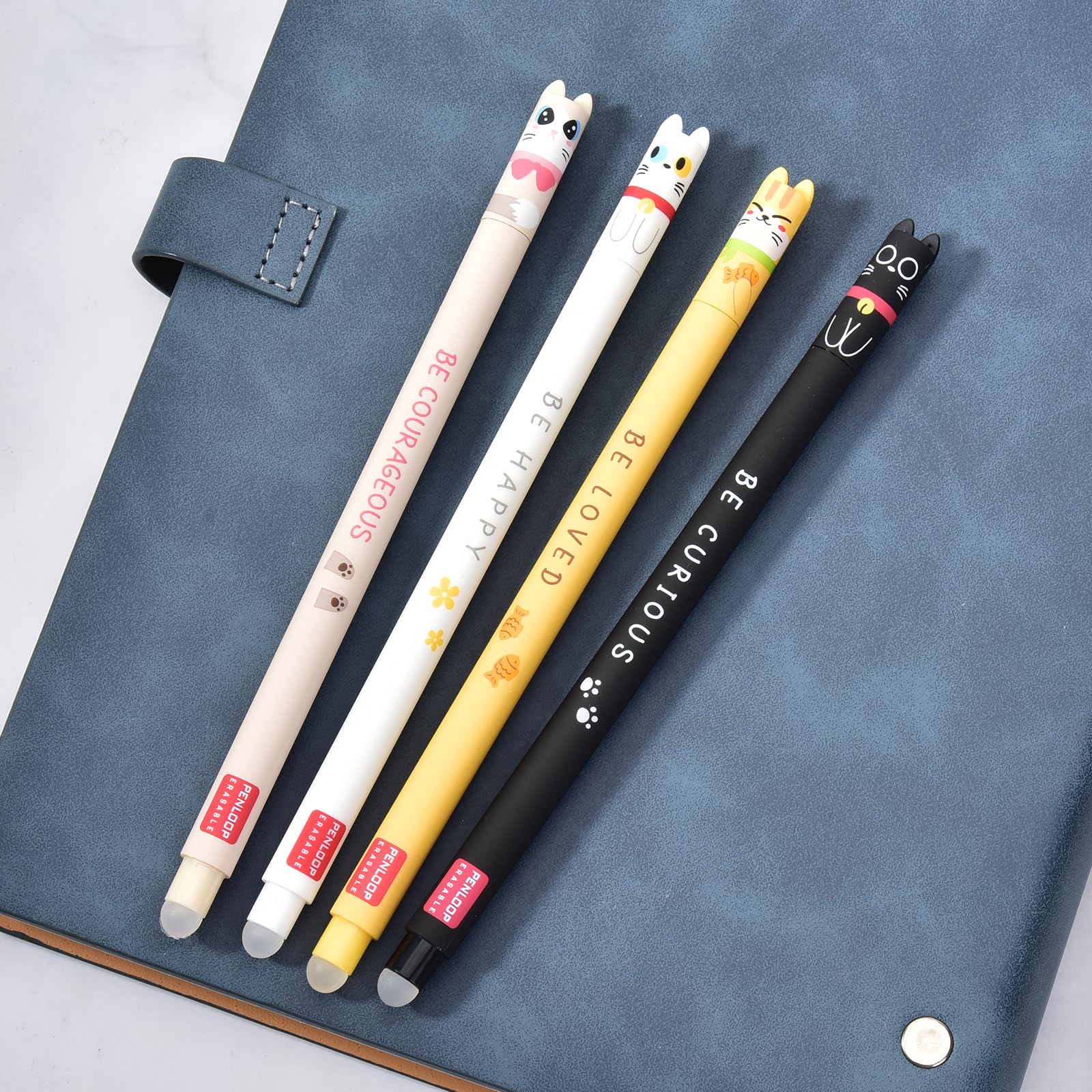Lot de 4 Stylos Effaçables Pointe 0,7 mm pour Enfants – Image 5